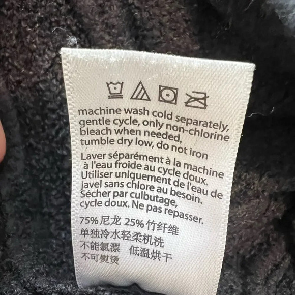 BAREFOOT DREAMS CozyChic Lite Circle Shawl Cardigan in Black - Picture 9 of 9
